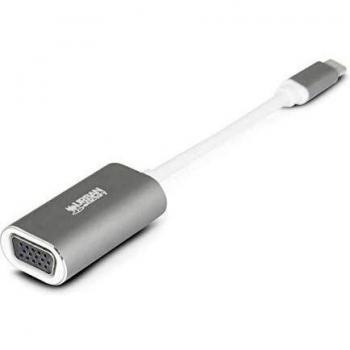 Adaptador Gráfico USB AUV01UF en Color Gris y Blanco de Urban Factory