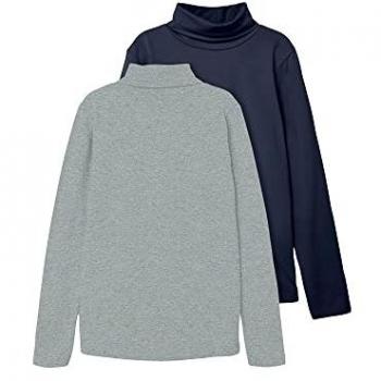 Children's Long-Sleeved Turtleneck T-Shirt 2-Pack Name It Nknviggo