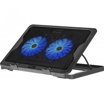 Soporte de refrigeración para laptops DEFENDER NS-503 metal 15.6-17 con 2 ventiladores y 2 puertos USB