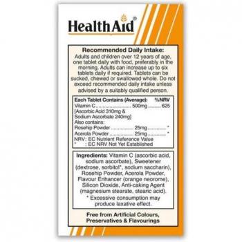 Vitamin C 500mg Chewable Tablets (100 Tablets)