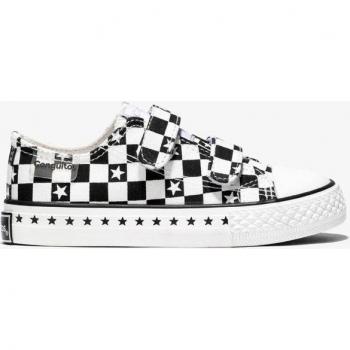 Zapatillas deportivas de niños con estampado blanco y negro
