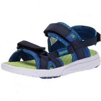 Kamik Match2, Sandalia con Pulsera Unisex Niños, Azul