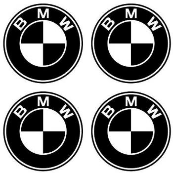 4 PEGATINAS DE 8 cms. DE DIAMETRO LOGO MOTO BMW VINILO ADHESIVO VINIL STICKER DECALS AUFKLEBER