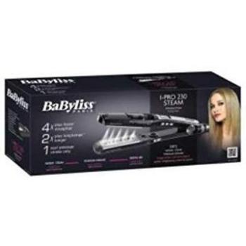 Plancha de Pelo BaByliss i-Pro 230 Steam ST395E - Alisado Profesional con Vapor y Tecnología Avanzada