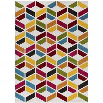 Alfombra Geométrica Multicolor Pastry - 80X150, 120X170, 160X230 cm