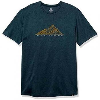 SALOMON Agile Graphic tee Camiseta, Hombre, Green Gables/Heather, XL