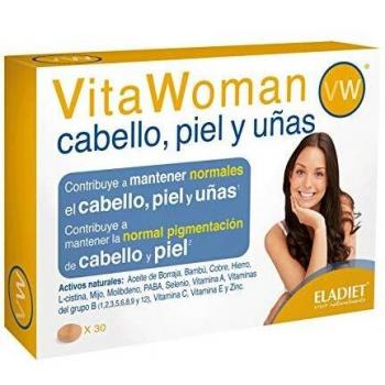 Eladiet Vita Woman Cabello Piel y Uñas Suplemento - 30 Tabletas