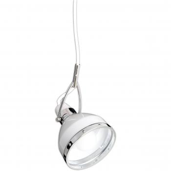 Lámpara Colgante Blanca Britta de Diseño Industrial con Base E27 y Dimensiones 135x22,8 cm