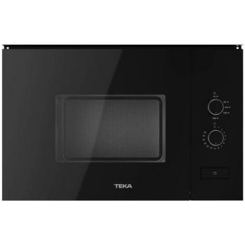 Microondas Integrable TEKA ML 820 FI Cristal Negro, 20L, Potencia de 800W, Función Grill, Panel de control táctil, Diseño moderno en cristal negro