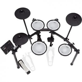 Kit de V-Drums electrónico Roland TD-07DMK – Mítico kit de parche de malla de doble capa con expresión