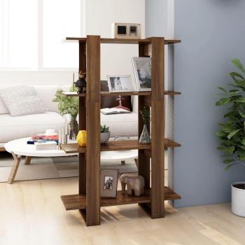 Librería/Partición Estantería Roble Marrón 80x30x123,5 cm