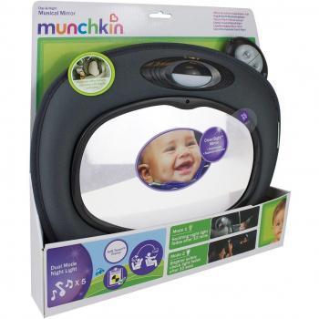 Munchkin 01206001 - Espejo Iluminado y Musical para Auto Day & Night