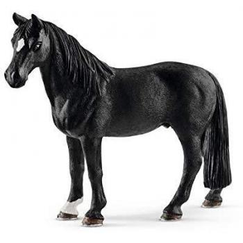 Schleich-13832 Figura de Caballo capón Tennessee Walker, Colección Horse Club, Color Negro, 12.9 cm