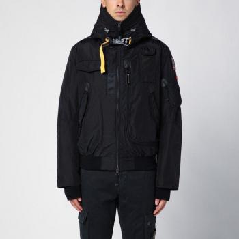 Parajumpers Men's Black Hooded Down Bomber Jacket XL