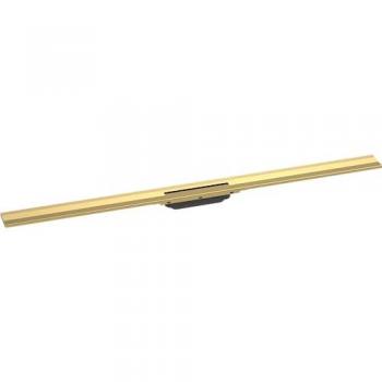 Desagüe de ducha cortable 120 cm Hansgrohe RainDrain Flex de pared en aspecto dorado pulido