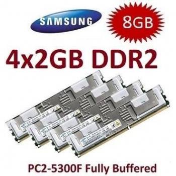 Mihatsch y Diewald/Kit Samsung 8 GB 4 x 2 GB DDR2 667 mhz 240polig PC2-5300F con disipador de calor - compatible con DELL - para DELL Precision rack-Workstation R5400 + 490 + 690 + T5400 + T7400 + alimentación edge + 1900 1950 III + 1950 + 1955 + 2900 + 