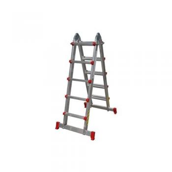 Escalera de Aluminio Multiposición 4x5 Peldaños, 150 kg, EN 131 - 4,83 m
