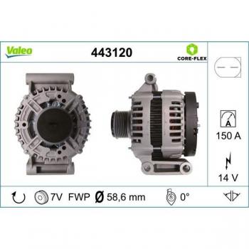 Alternador VALEO 443120 de Alta Eficiencia y Rendimiento