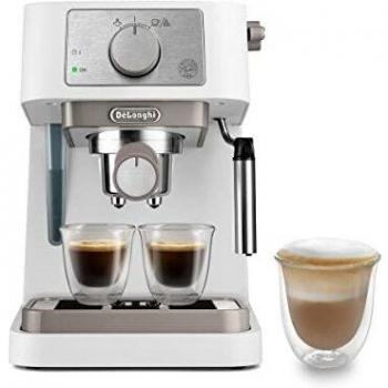 Cafetera Espresso Delonghi Stilosa EC260W, 15 Bares, Blanca