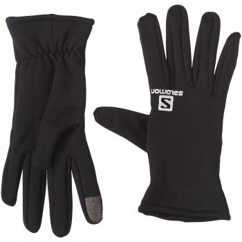 SALOMON Running Fleece Guantes, Hombre, Negro, L