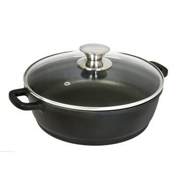WECOOK Cazuela Baja, Aluminio, Gris, 32x24x7.5 cm