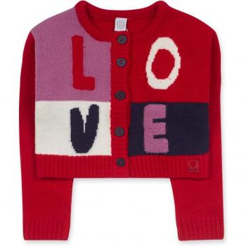Chaqueta de niña tricot rojo Tuc Tuc Road To Adventure