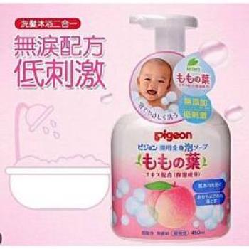 Pigeon Medicated Whole Body Foaming Soap with Peach Leaf Extract 450ml