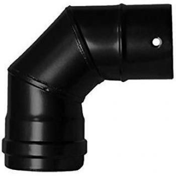 ESTUFA CODO PELLET VITRIFICADO 80 90º