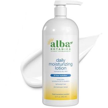 Alba Botanica Very Emollient Maximum Dry Skin Body Lotion with AHA, 32 FL Oz