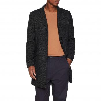 Only & Sons Onsjulian Structur Wool Coat, Abrigo para Hombre, Gris Medium Grey Melange, Large