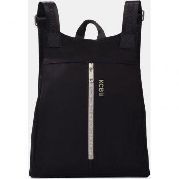 Mochila antirrobo grande color negro con cremallera