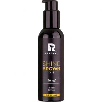 Óleo bronceador Byrokko Shine Brown 150ml, aceite bronceador, fórmula para un bronceado rápido y duradero