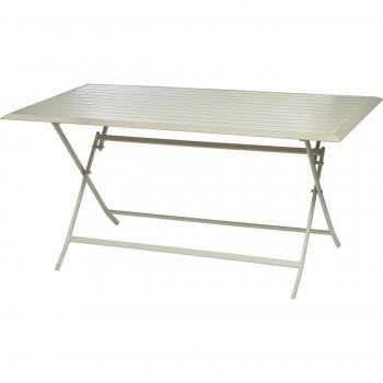 Mesa Exterior Plegable Rectangular Azua Jardín Terraza Estilo Moderno Color Arcilla 150x71 CM