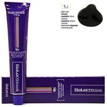 Salermvison 5.1 Light Ash Brown Hair Dye Cream 75ml