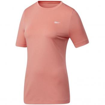 Camiseta de Fitness Reebok Workout Ready Supremium para Mujer en Color Rosa, Manga Corta