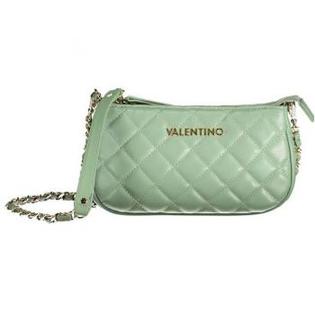 Valentino by Mario Valentino Green Polyethylene Handbag with Chains, Cross Body Bags, female, Size: ONE SIZE