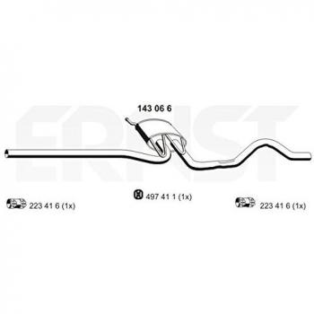 Silenciador Intermedio ERNST 143066