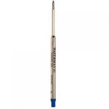 Waterman recambio para bolígrafos, punta mediana con tinta azul, paquete de 1