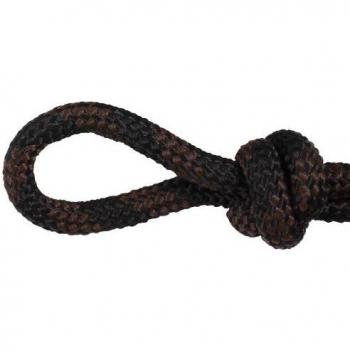 Halter de Nudos Waldhausen - Negro/Marrón / Cob con Cuerda para Ponis