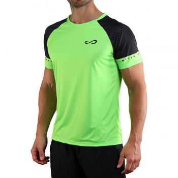 Endless Feisty Sleeves Camiseta de Manga Corta Hombre Verde Neón - Talla L
