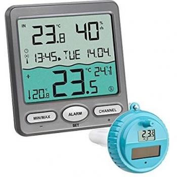 TFA 30.3056.10 - Termómetro digital de piscina con sensor remoto