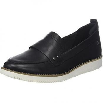 Hush Puppies - Mocasines de Otra Piel Mujer, Negro
