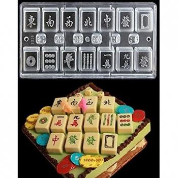 DIY Mahjong chocolate moho El moho molde de la hornada de la torta Mahjong 13 Unitaria
