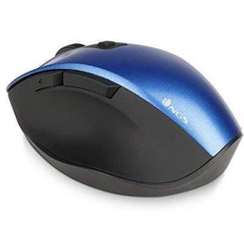 RATON INALÁMBRICO PARA PORTATIL 2.4GHZ 800/1200/1600 DPI NGS BOW MINI BLUE. BOTONES DE NAVEGACION.DIESTROS. PLUG&PLAY. COLOR AZUL/NEGRO