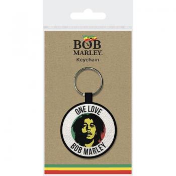 Bob Marley - One Love - Llavero de Tela Tejido Multicolor con Diseño Único