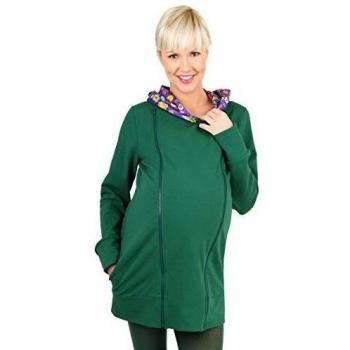 Be! Mama - Jersey de maternidad para mujer/maternidad de color verde de talla l