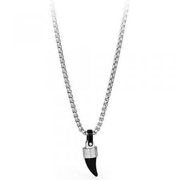 De acero hombre collar y PVD oro con colgante de BGN04 Brosway