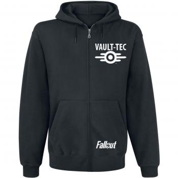 Fallout Vault Tec Sudadera capucha con cremallera Negro M
