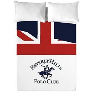 Beverly Hills Polo Club Juego De Sábanas Madison Blanco/Rojo Cama 180