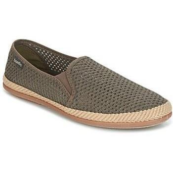 Alpargatas de hombre con elásticos laterales y trenza textil